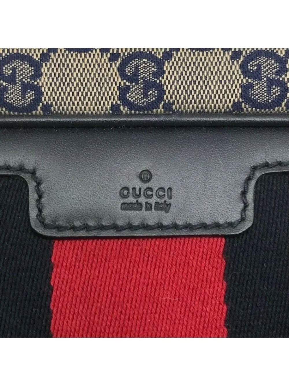 Gucci GG Canvas Business Bag 2-Way Bag Sherry Line Navy Bag